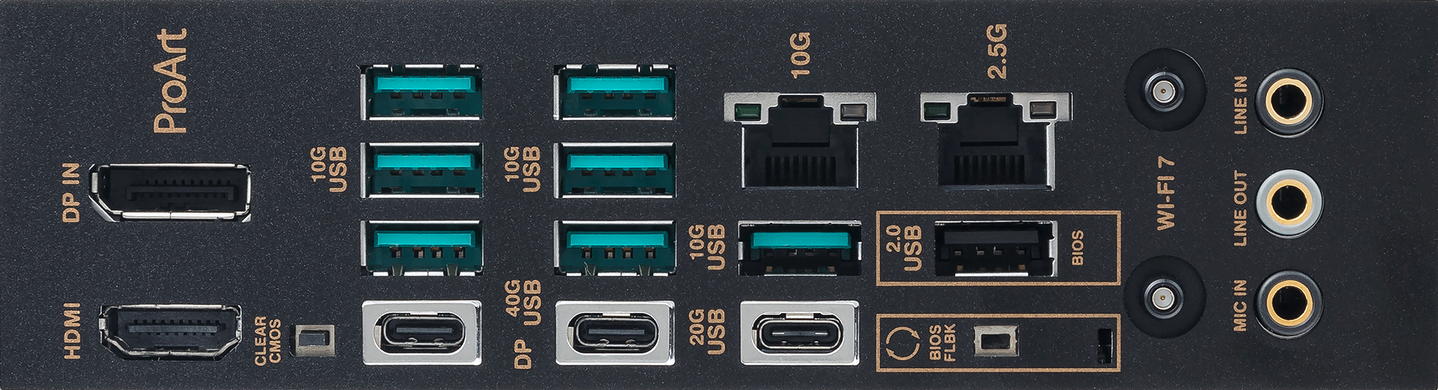 X870E 主機板 I/O